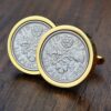 1965 Lucky Sixpence Coin Cufflinks